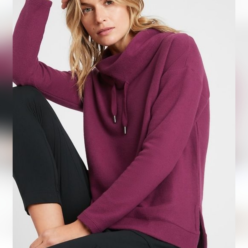 Banana Republic Deep Plum Cowl-Neck Sweater